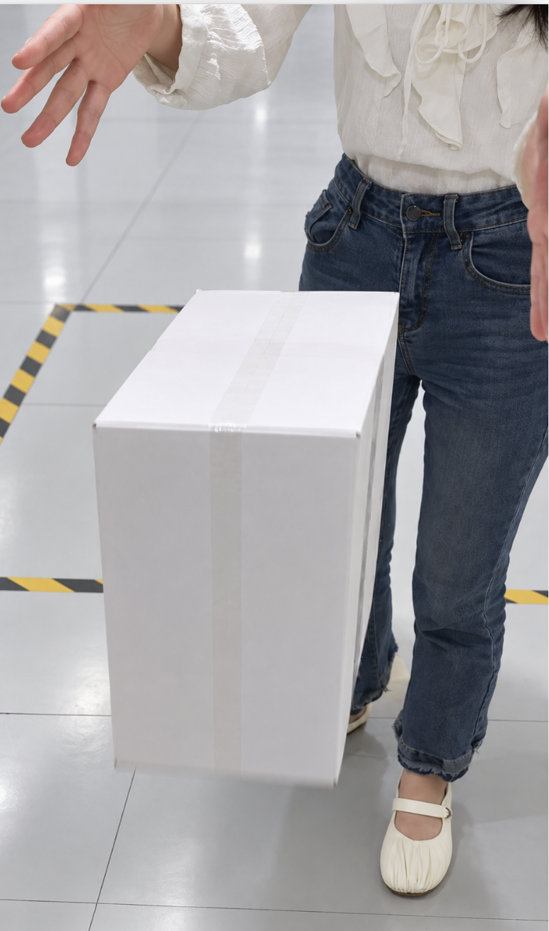 Manual drop test for glassware export packaging