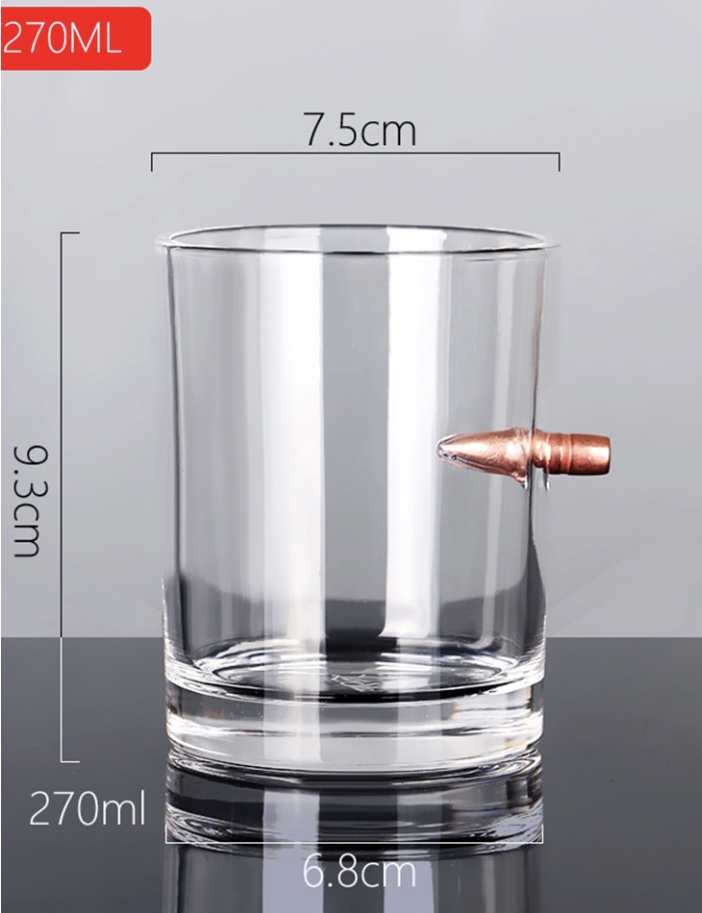 Hot selling bullet DOF drinkware bullet glassware bullet whisky glass