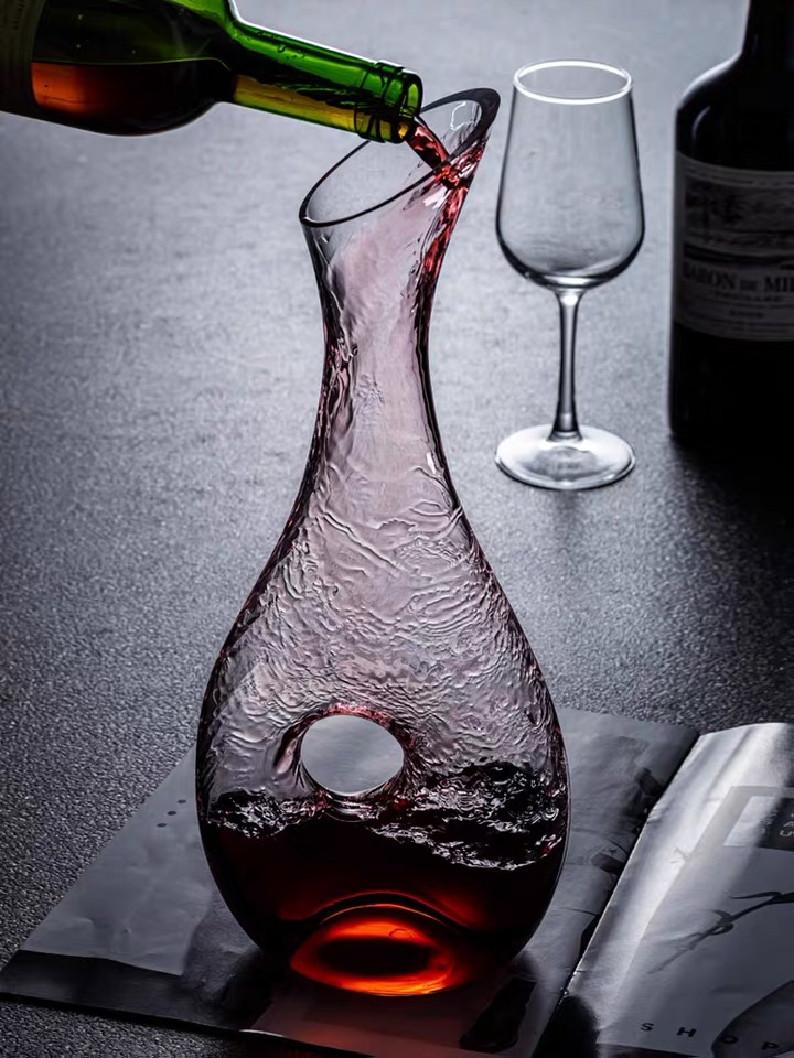 Wholesale wine glass decanter clear crystal decanter 