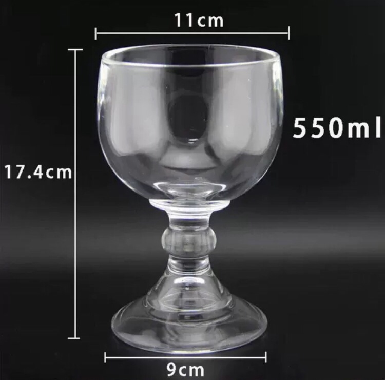 Customized Crystal Clear Glass Margarita Cup Cocktail Glass Cup