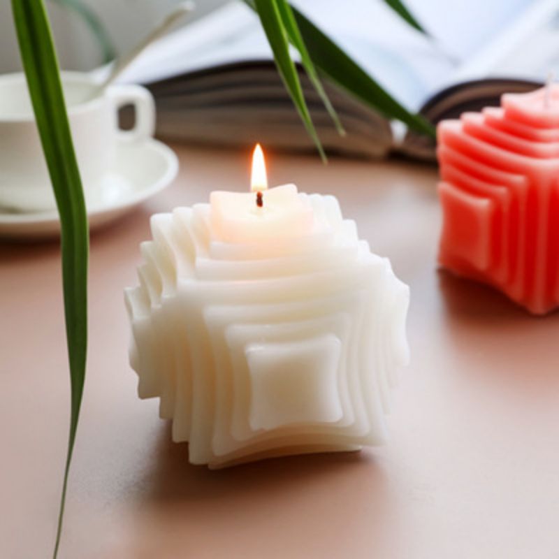 Creative wedding gift Geometric church candle angel wax candle decorative candles for sale