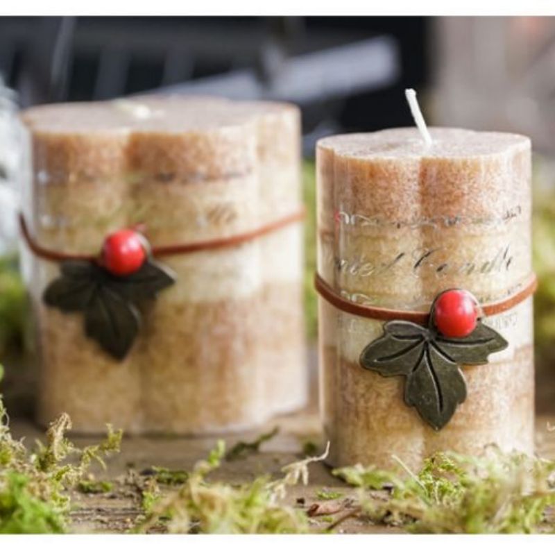 Custom Christmas soy candle cylinder smokeless with different shape