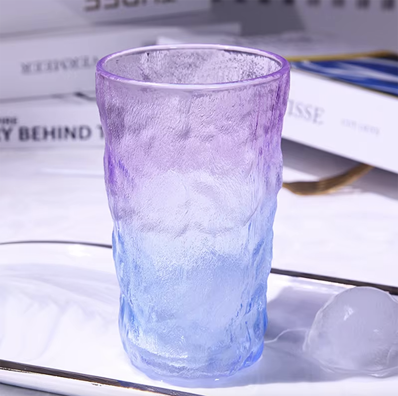 color glass tumbler 