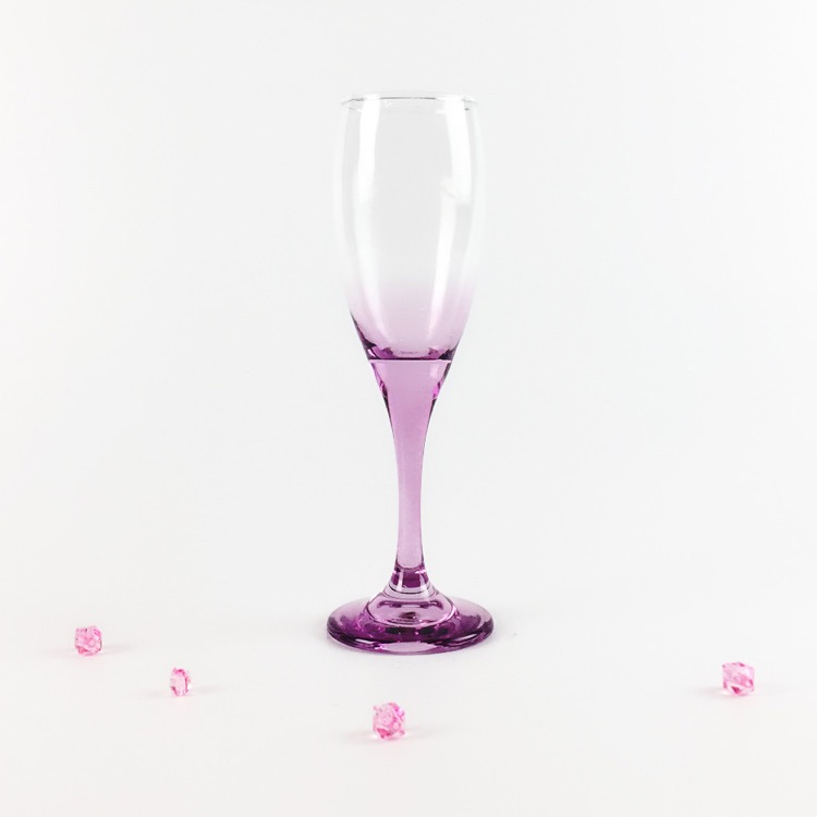 Aikehomeware colorful tube champagne drinking glass