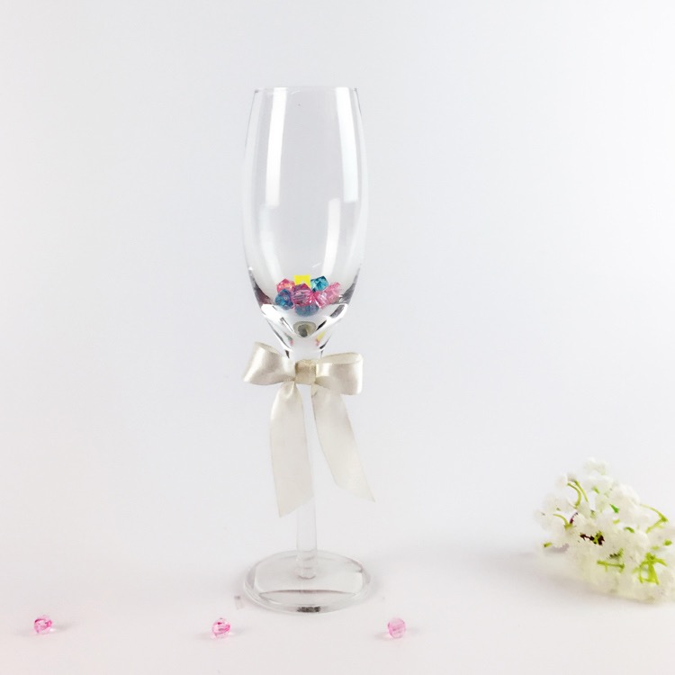 fancy wedding champagne drinking glass