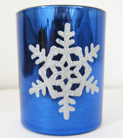 Christmas glass votive