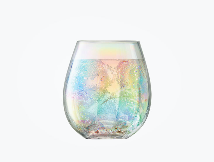 425ml Shell rainbow stemless wine glass