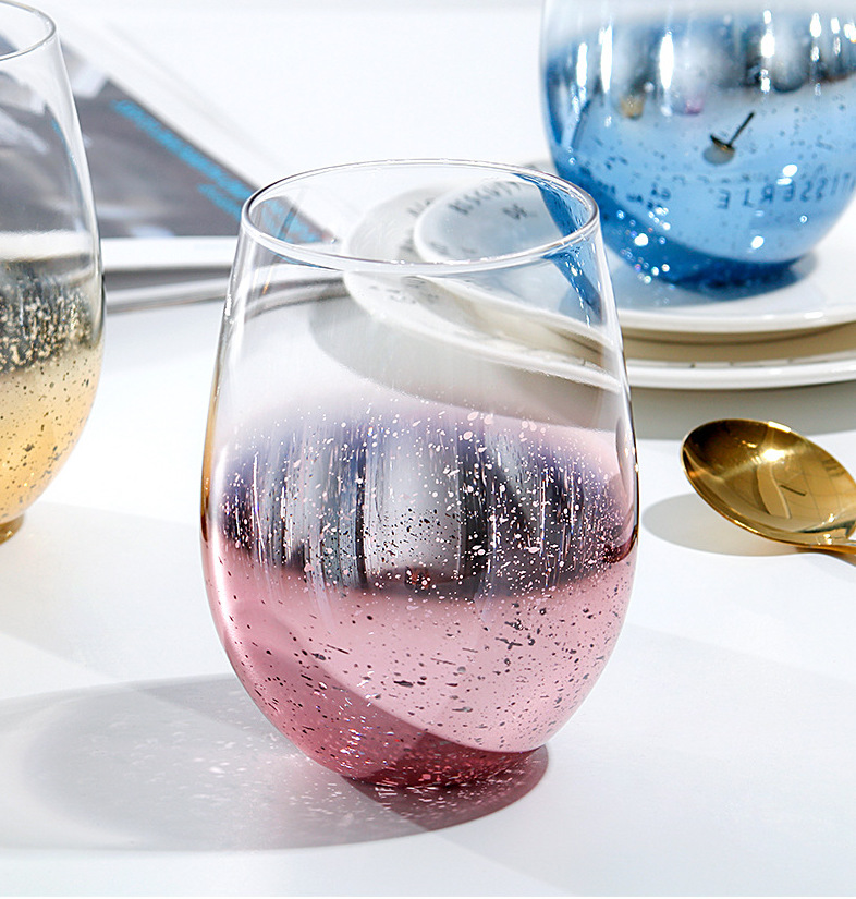 535ml starry sky stemless wine glass