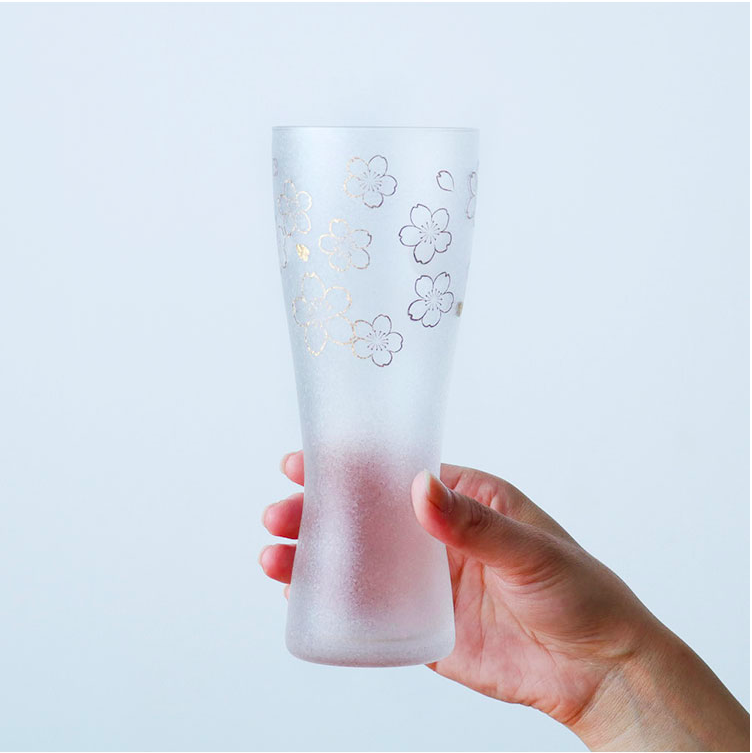 100ml/310ml Sakura frosted beer glass