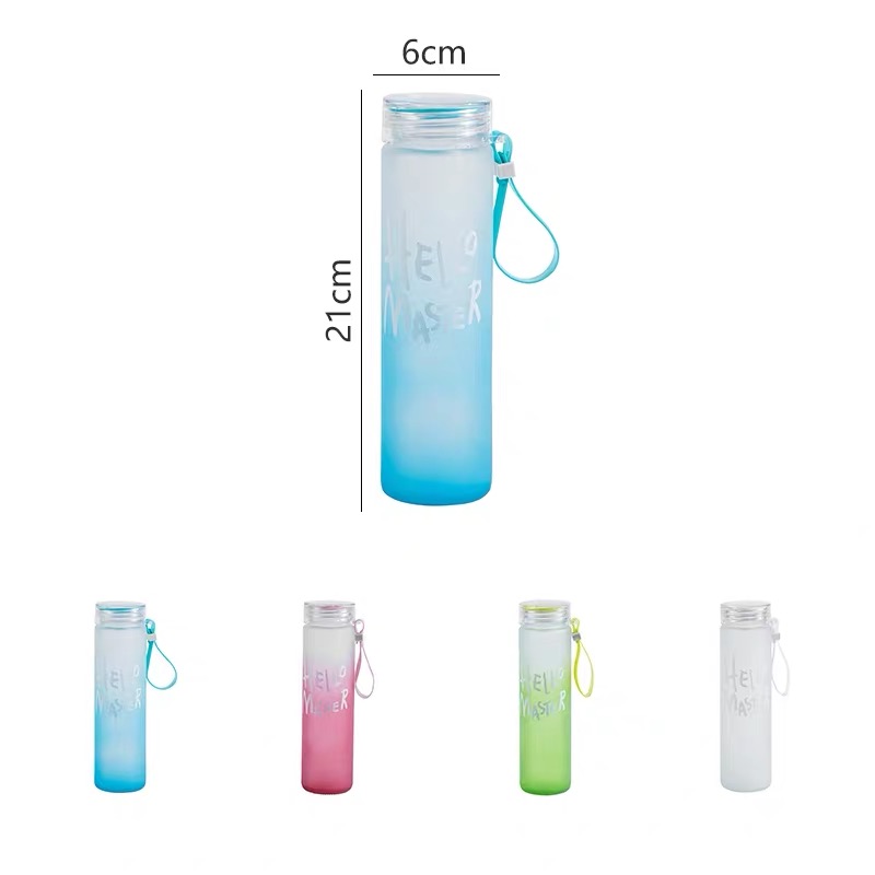 Wholesale 550ml Color Beverage Bottle Outdoor Glass Bottle