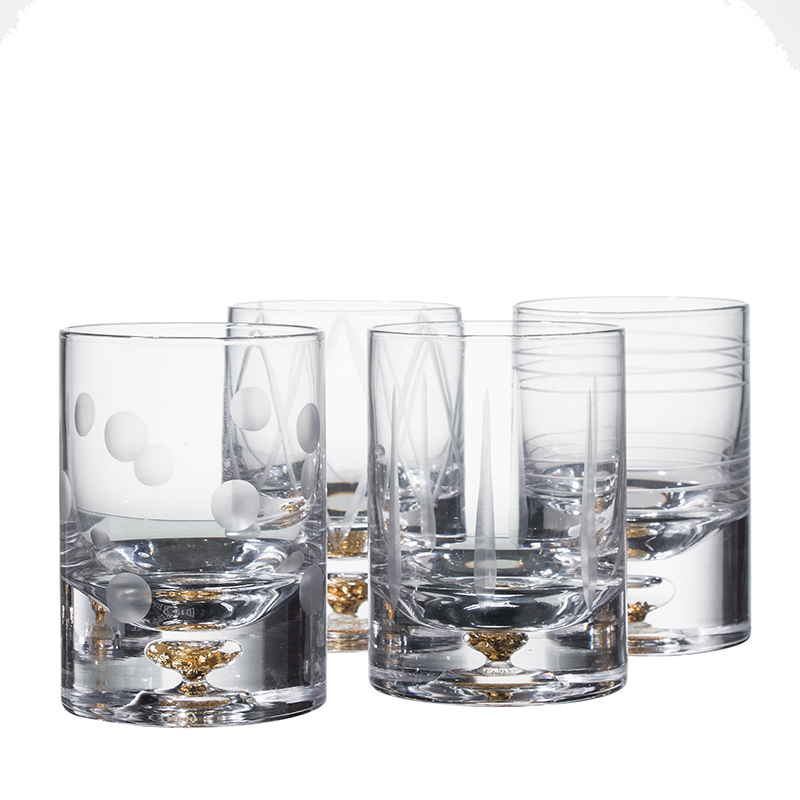 China Direct Factory 10 oz Clear Wine Glass Premium Bourbon Rock Old Fashioned Cups Unique Cocktails Large Glass Drinking Tumbler