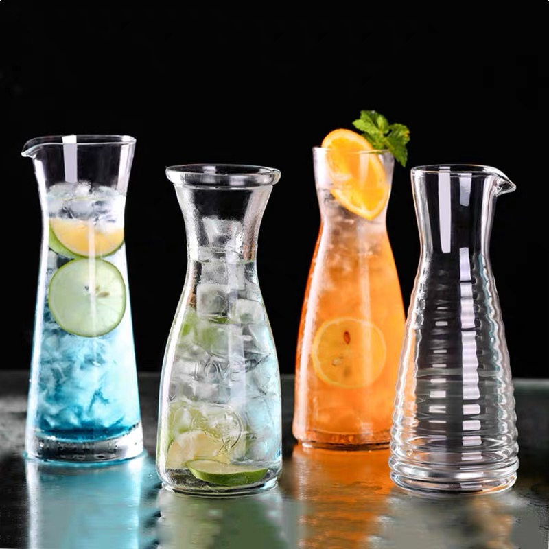 Heat Resistant Borosilicate Glass Water Carafe for Hotel