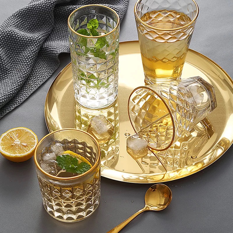 Gold supplier crystal glass whisky bulk whiskey glasses from glass cup manufacturer