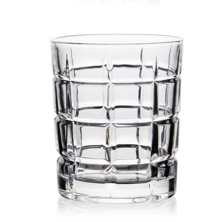 Hot Sale Wholesale Glass Engraved Square Crystal Whiskey Glass
