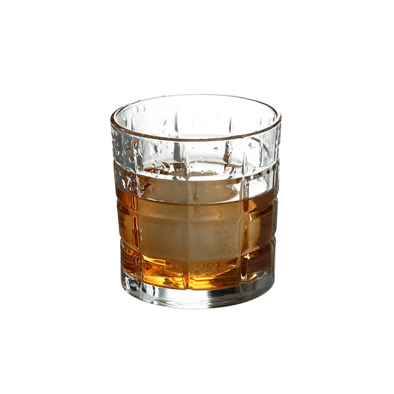 Hot Sale Wholesale Glass Engraved Square Crystal Whiskey Glass