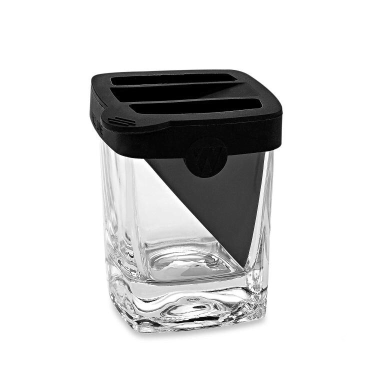 Hot Selling Silicone Ice Form Square Whiskey Wedge Glass