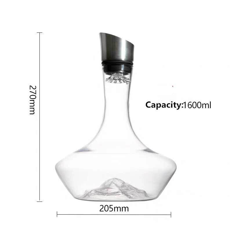 Factory price high quality crystal wine decanter set glass decanter glass drinkware