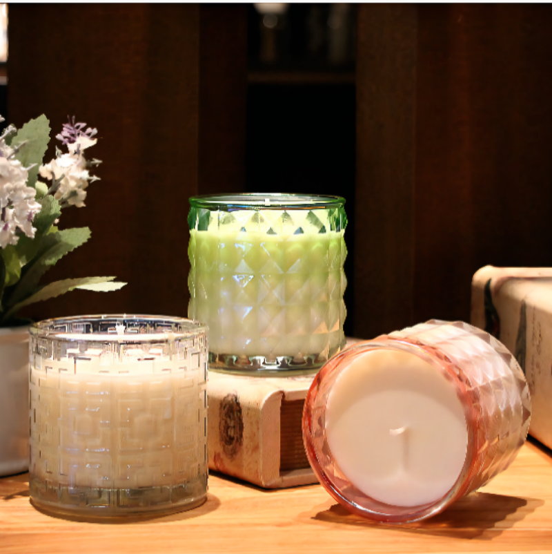 Aikeyi homeware creative glass candle holder with wax glass votive