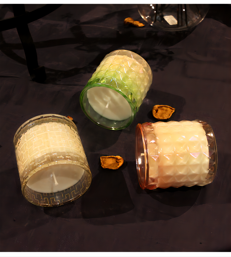 Aikeyi homeware creative glass candle holder with wax glass votive