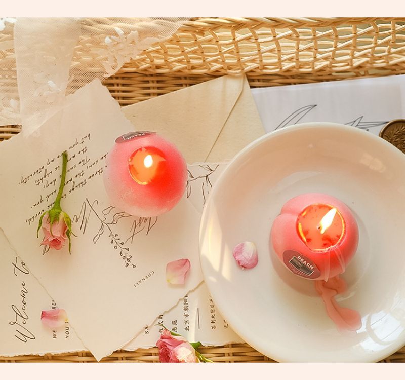 Best-selling Christmas scented peach candle wax handmade wax scented wax