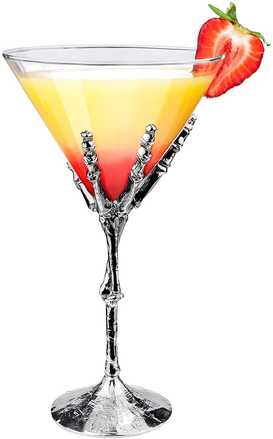 9 ounces Skeleton Hand Cocktail Glasses Martini Glass for Bar Part Wedding and more