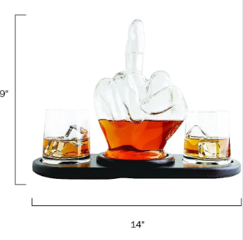 750ML Whiskey decanter glass bottle decanter glass bottle is suitable for wine spirits whiskey bourbon brandy