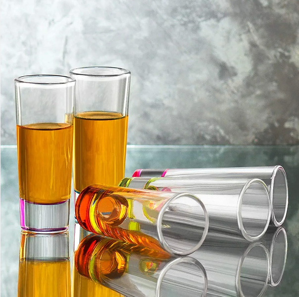 2 oz Colorful Shot Glasses Set of 6 whiskey glass set Shot Glasses
