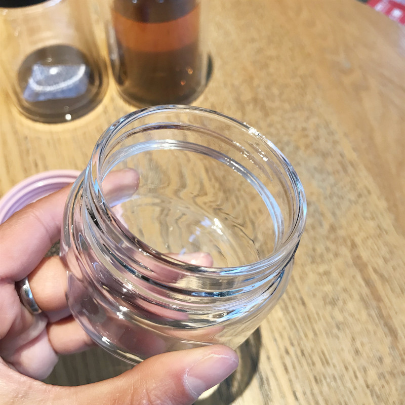 The new double-layer high borosilicate glass cups are small and portable water cups wholesale for men and women