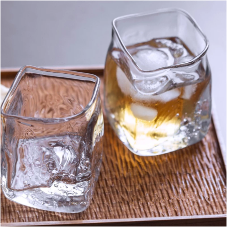 Whisky Crystal Cup Handmade Bubble Artwork Wineglass Wind-holding Random Whiskey Tumbler