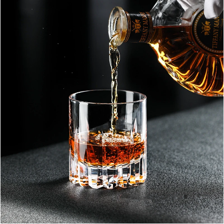 Glass Whiskey Rock Cup Old-Fashioned Carved Crystal Wine Tumbler XO Brandy Liquor Snifter Beer Mug Dropshipping