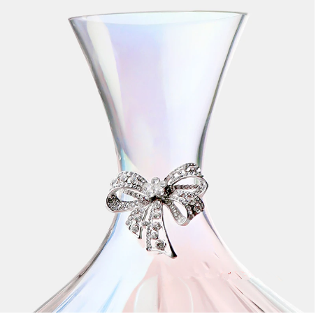 2400ml Rainbow Pearl Diamond Bow Decanter Bar Tool Lead Free Crystal Glass High Capacity Quick Sober Wine Separator Dropshipping