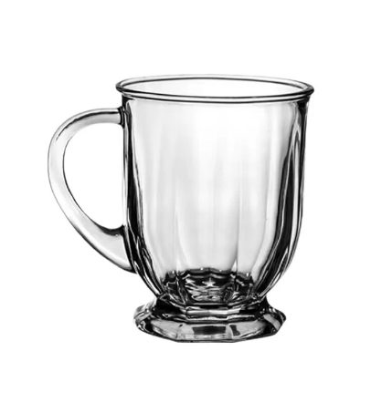 Glass Mug Large Capacity Wide Mouth Cup Ins Korean Transparent Glass Milk Cup Coffee Cup with Handle