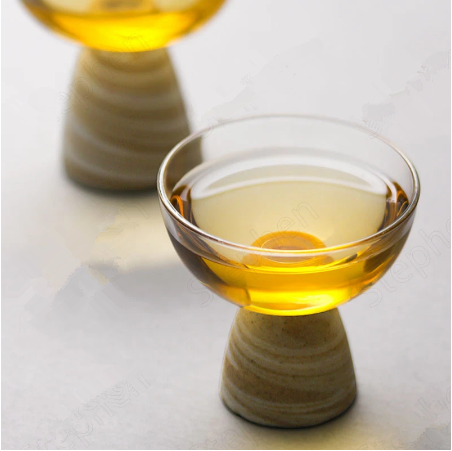 Handmade heat-resistant glass tea cup Japanese modern frosted set coffee drinking set home decoration