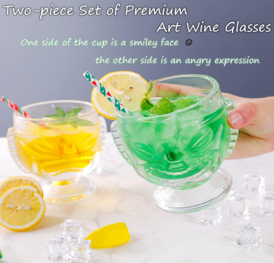 Cocktail Glasses Bar Glass Set for Home Bar Party Mojito Glassware