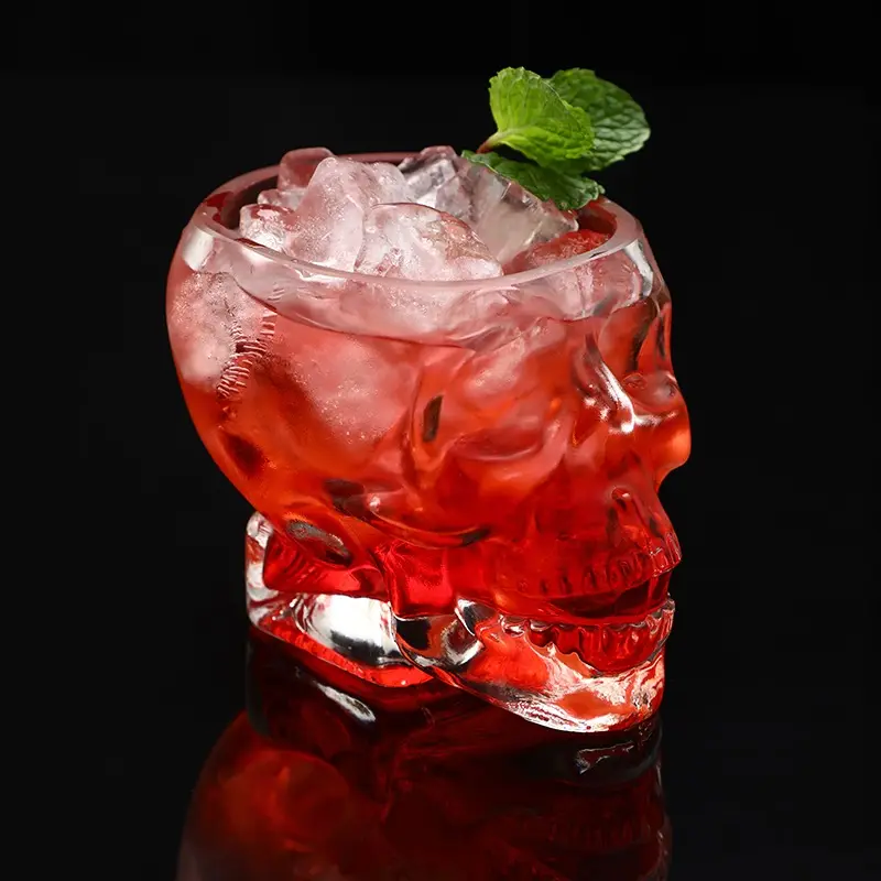 Creative skull glasses skeleton skull shaped unique whiskey glasses for wine cocktails and more