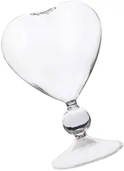 Top seller Creative Heart shaped cocktail glass cup borosilicate glassware unique wine martini glasses