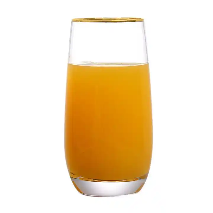 Wholesale Fancy Design Unbreakable Wine Whiskey Glass Cup with gold rim tea coffee mug