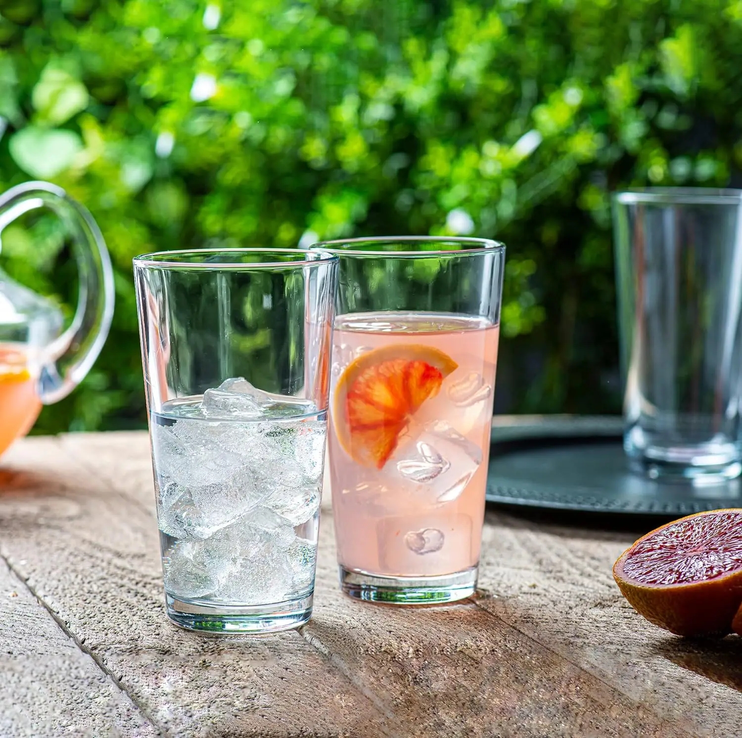 Dishwasher Safe Cocktail Clear Heavy Base Tall Beer Glasses, Water Glasses, Bar Glass, Wine, Juice, Iced Tea