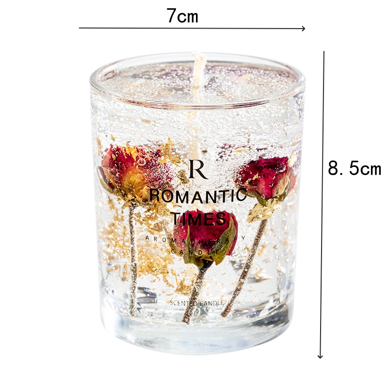 Nordic style colored transparent glass storage jar creative personalized home decoration ornaments light luxury aromatherapy jar