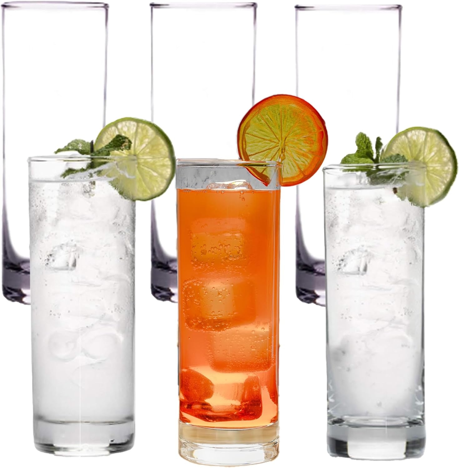 High Quality High Ball Drinking Glass Bar Glassware for Mojito, Whiskey, Cocktails