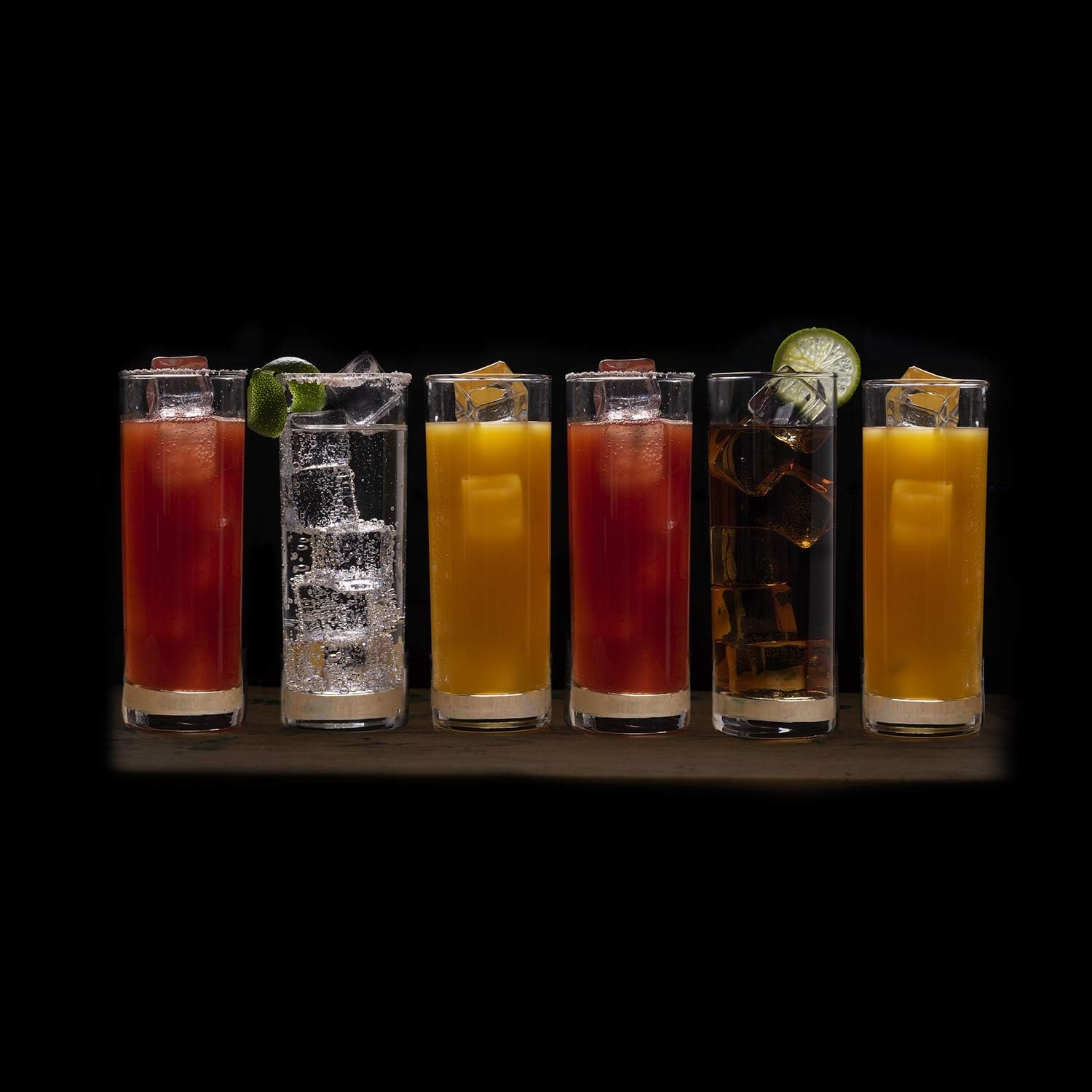 High Quality High Ball Drinking Glass Bar Glassware for Mojito, Whiskey, Cocktails