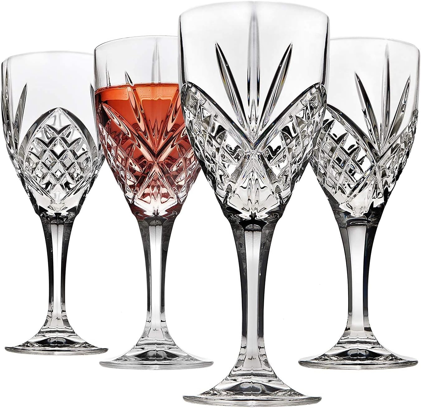 Wine Goblet Glassware Set Decorative Design Suitable for Beer Wine Party