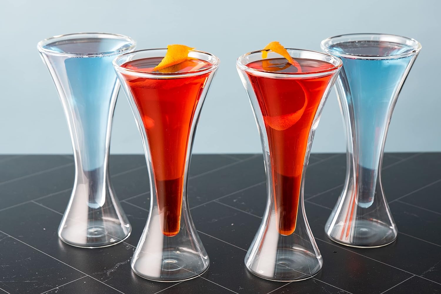 Double-layer cocktail martini glass - Creative Bar Restaurant