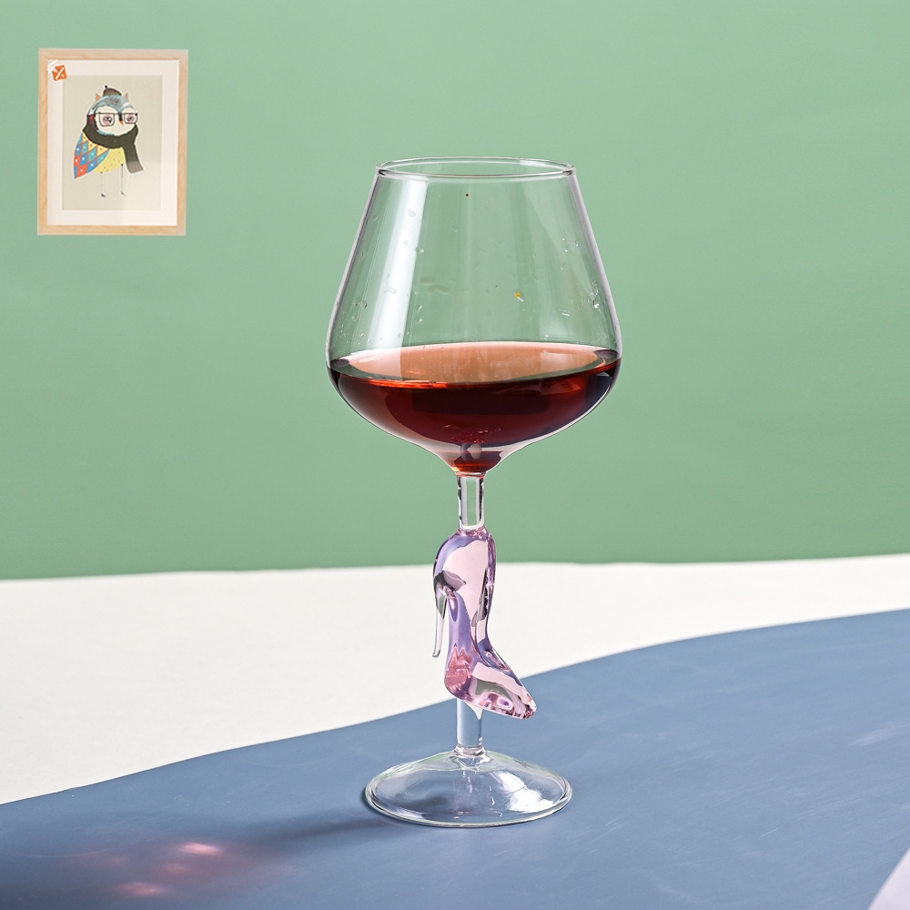 Stylish High-Heeled Shoes Inspired Wine and Champagne Glasses - Create a Captivating Home Atmosphere