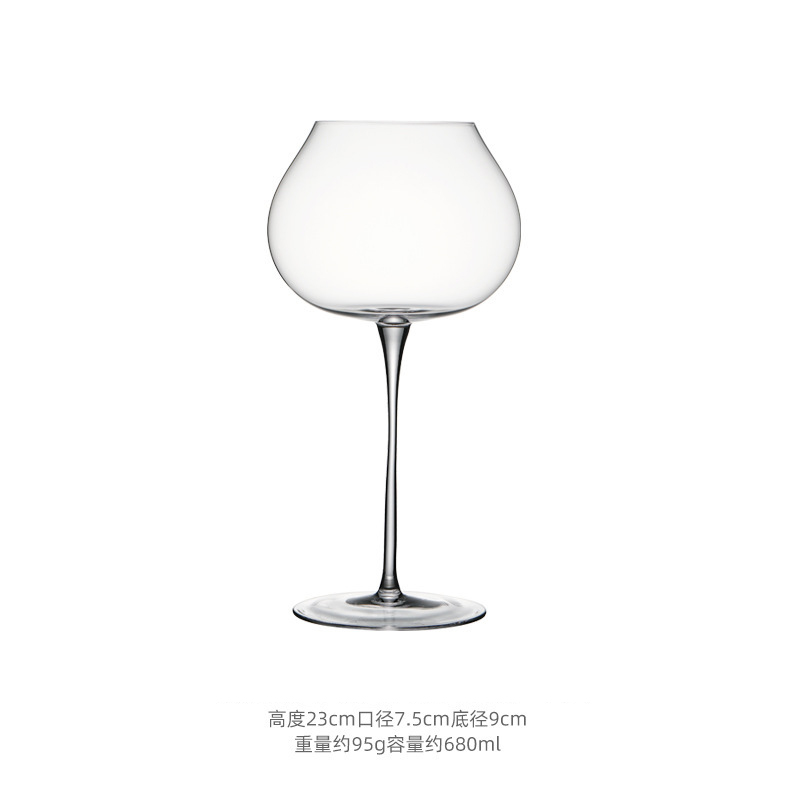 Luxury wine glass, Burgundy Bordeaux handmade modern crystal red wine glass wholesale