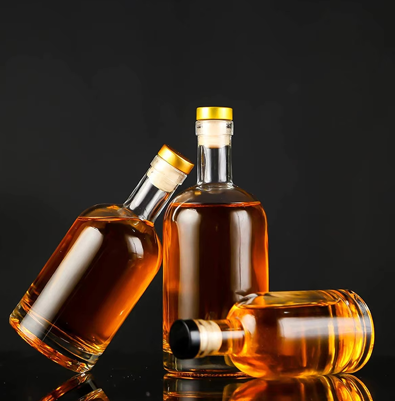 Clear Glass Bottles 3 Oz - 100ml for Wine Beverages Drinks Oil Vinegar Kombucha Beer Water Soda With Cork Stopper Airtight Lid