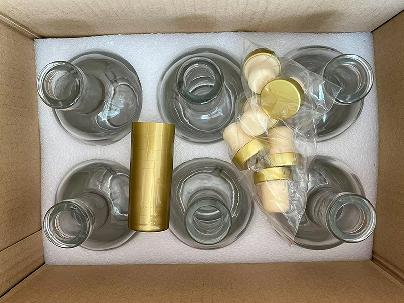 Clear Glass Bottles 3 Oz - 100ml for Wine Beverages Drinks Oil Vinegar Kombucha Beer Water Soda With Cork Stopper Airtight Lid