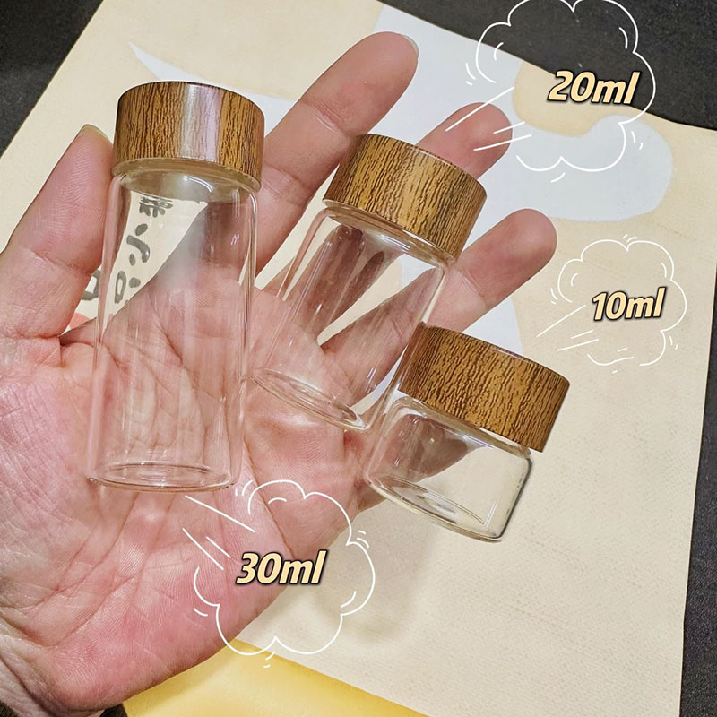 Mini glass airtight jars food grade containers for coffee powder, golden beans, portable storage bottles for tea, small empty jars