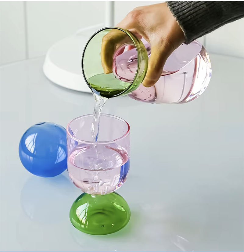 Creative Colorful High-Temperature Resistant Glass Jug Set