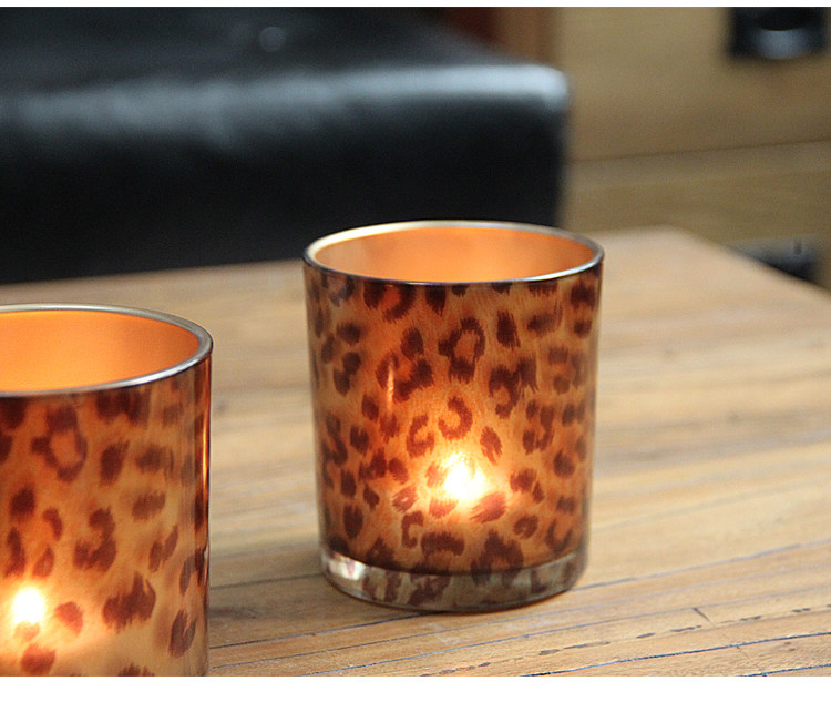 Decorative glass candle holder for home and hotel